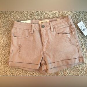 Women's Pacsun Purple Cream Denim Shorts